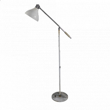 Floor lamp with marble base by Stilux, 1950s