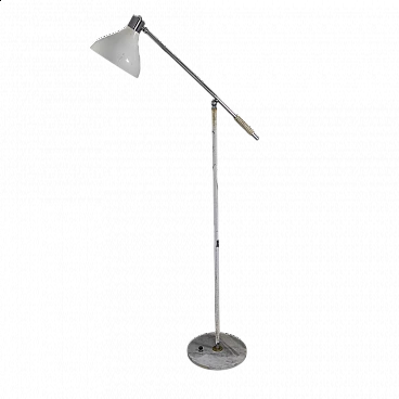 Floor lamp with marble base by Stilux, 1950s
