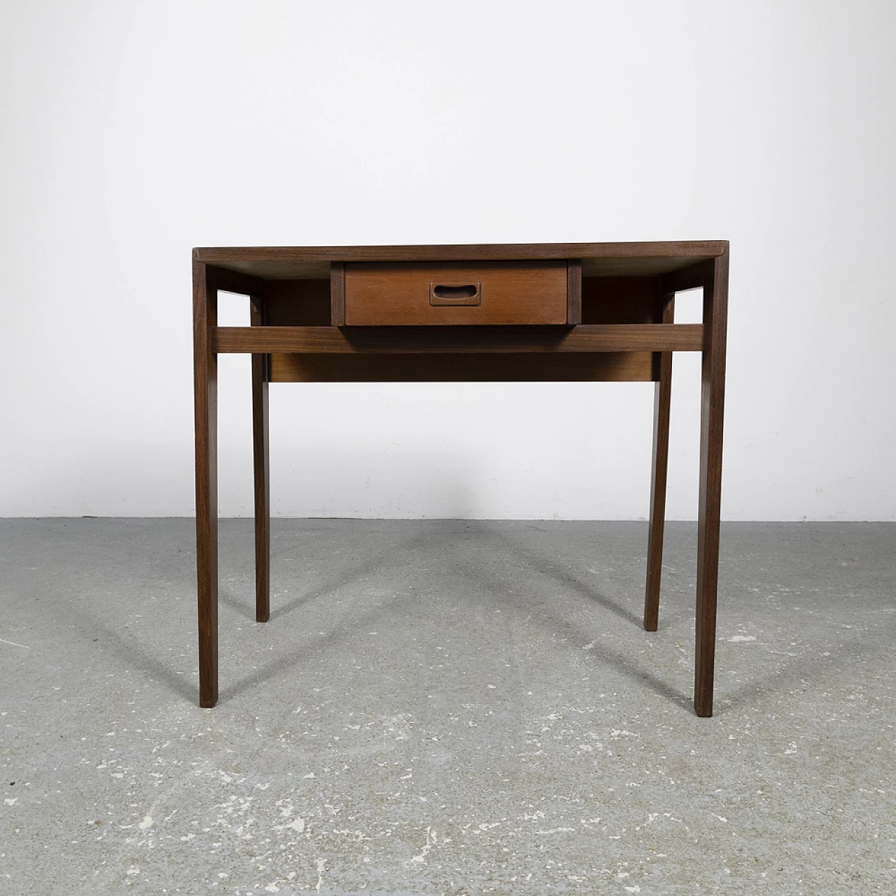 Teak writing desk with drawer and Formica top, 1960s 7