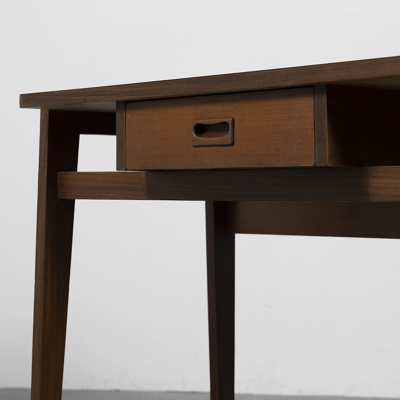 Teak writing desk with drawer and Formica top, 1960s 12
