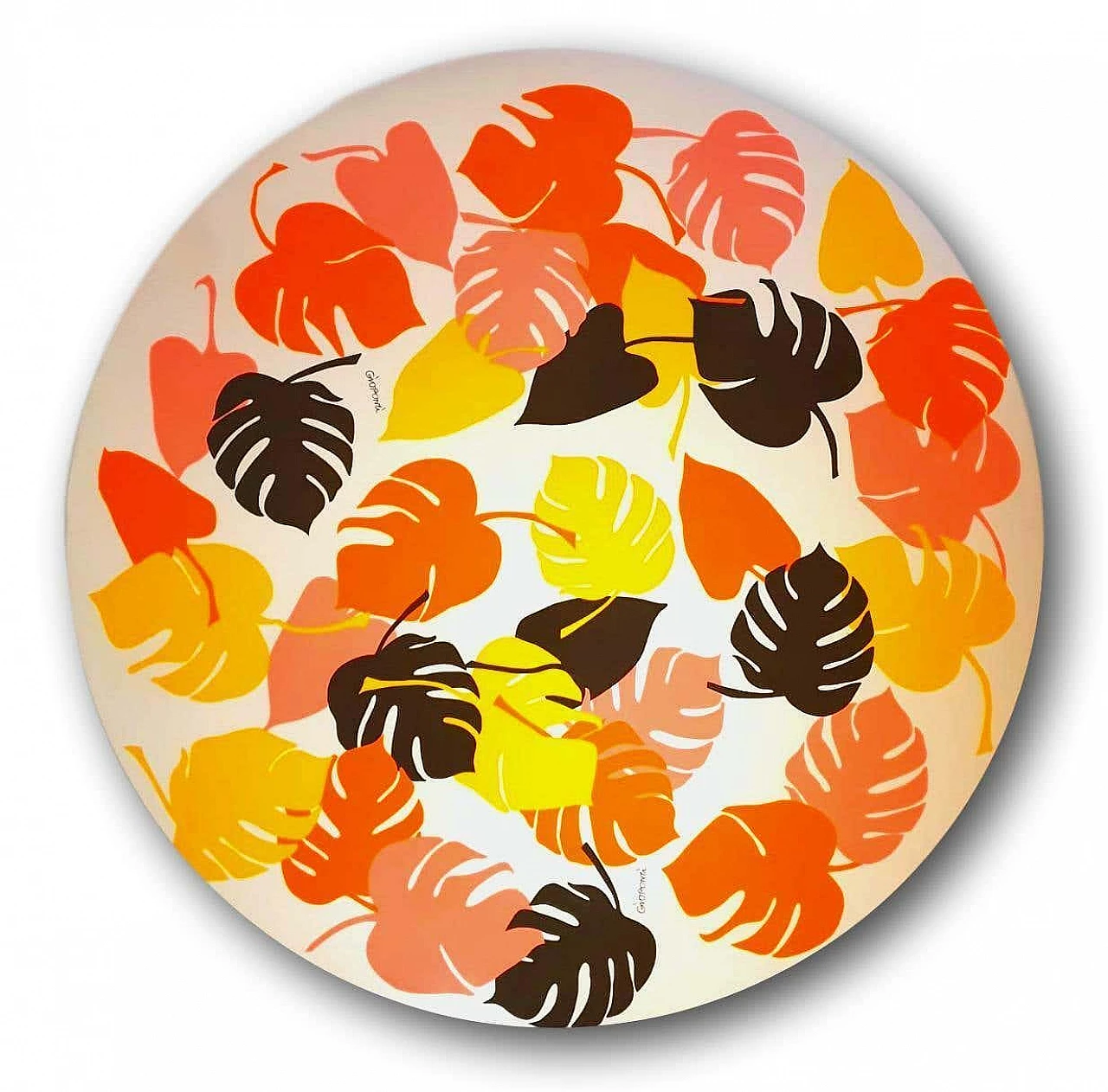 Round fabric panel by Gio Ponti for Zucchi, 1970s 2