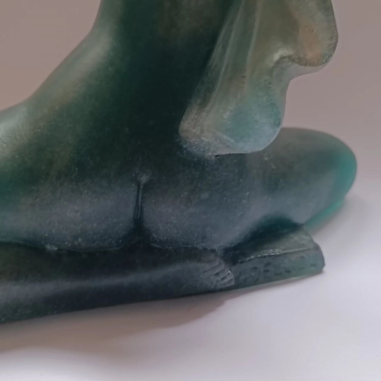 Scultura Invocation in pasta di vetro di André Deloul per Daum 7