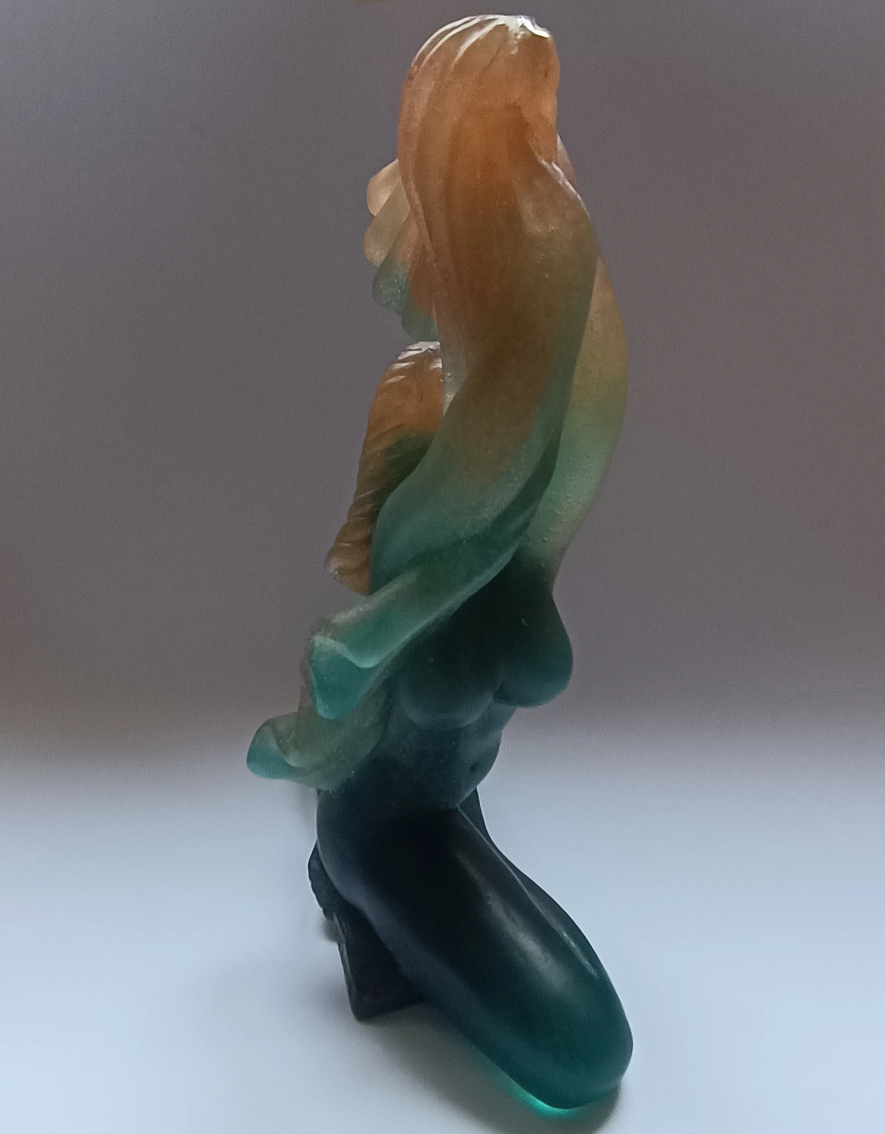 Scultura Invocation in pasta di vetro di André Deloul per Daum 15