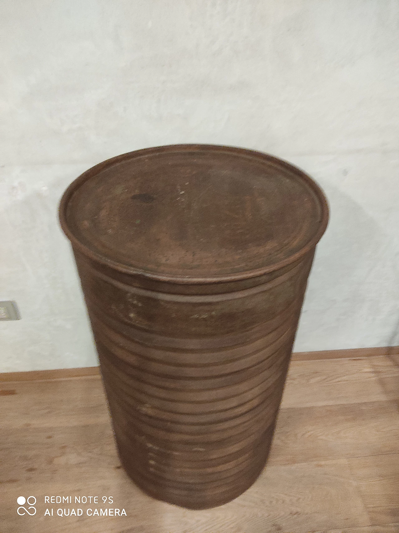 Bidone industriale in metallo, anni '50 1141228