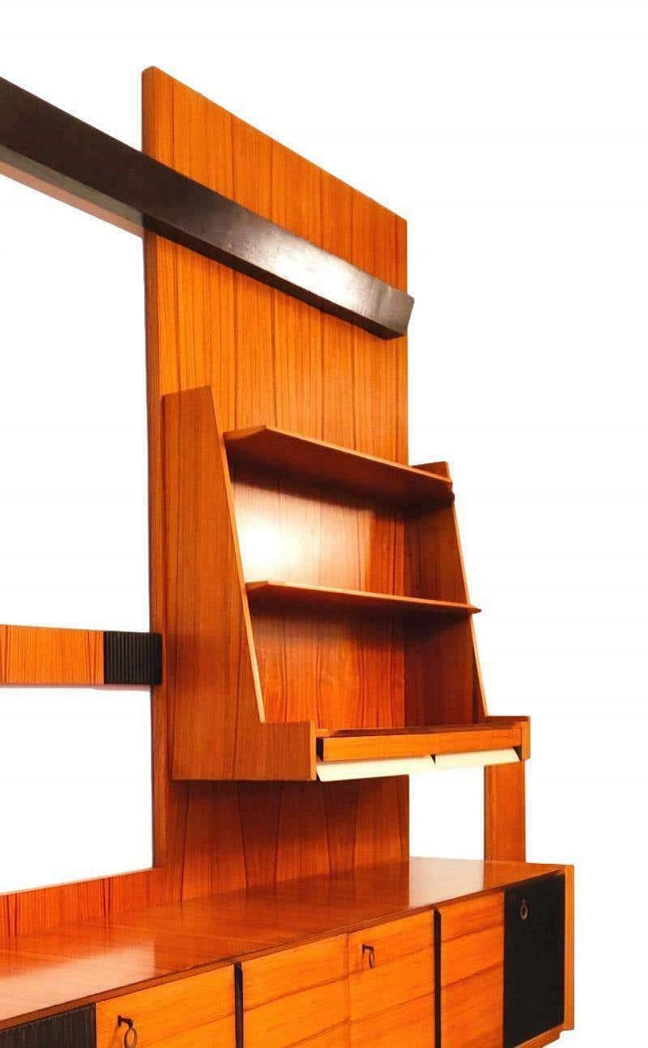 Bookcase with abstract decoration in the style of Osvaldo Borsani, 1960s 9
