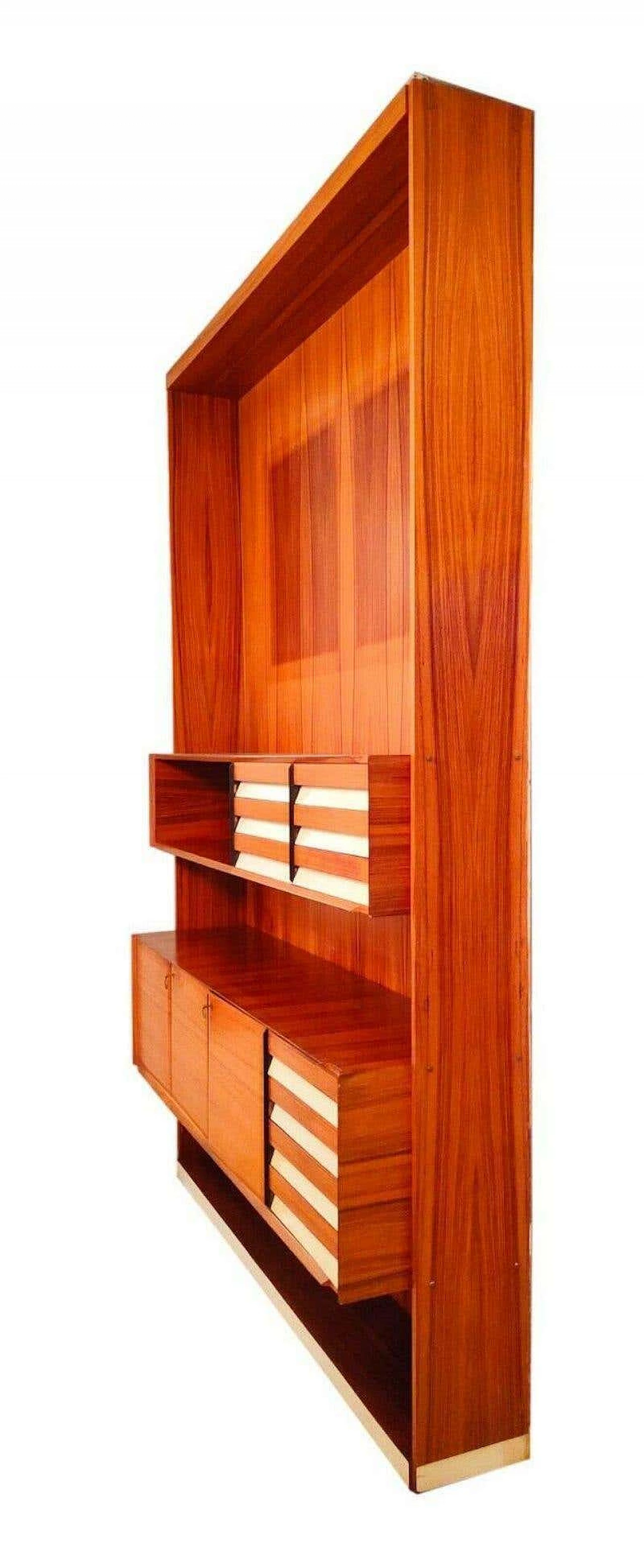 Floor-to-ceiling bookcase in the style of Osvaldo Borsani, 1960s 3