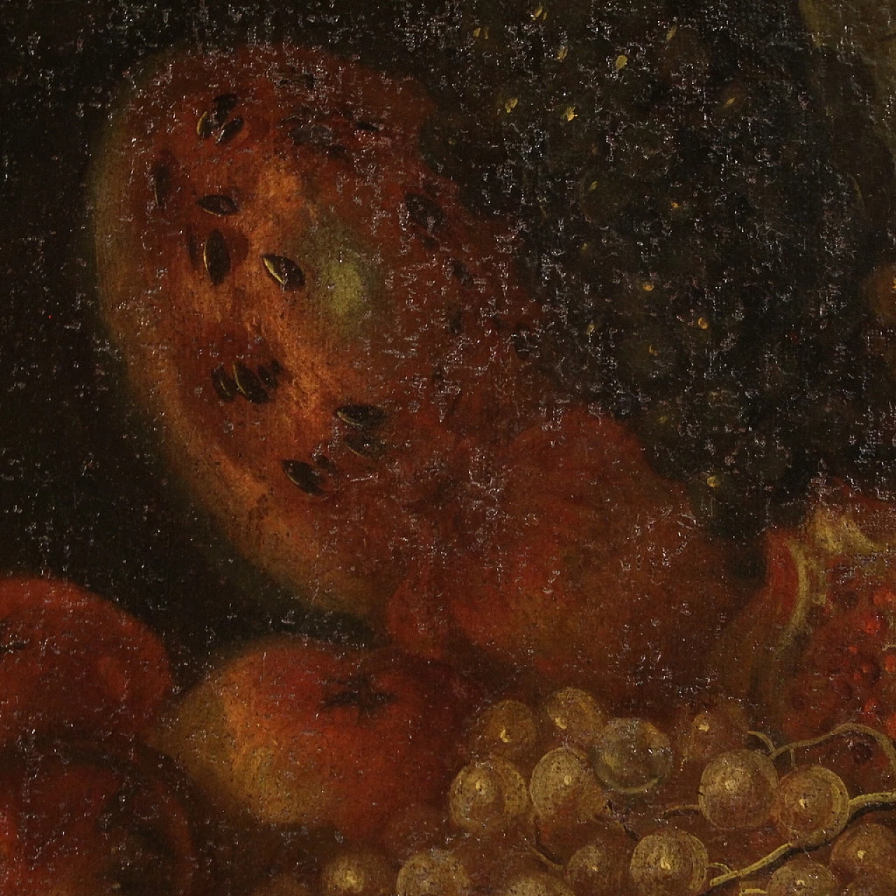 Still life with fruit, oil painting on canvas, 18th century 10