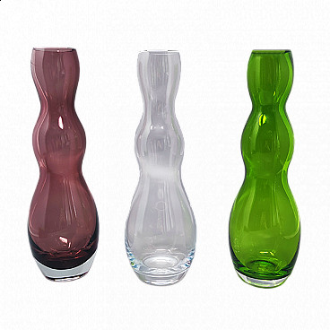 3 Murano glass vases by Carlo Nason, 1970s
