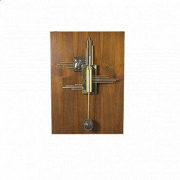 Sculptural wall lamp in worked metal, 1970s
