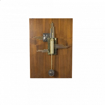 Lampada da parete scultorea in metallo lavorato, anni '70