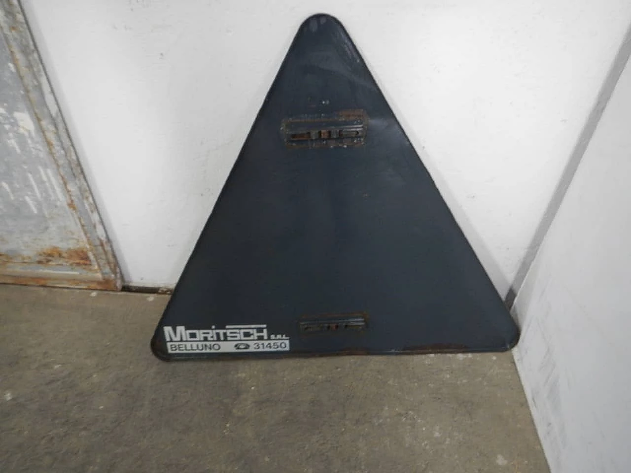 Cartello stradale in metallo di Moritsch Belluno, anni '80 7