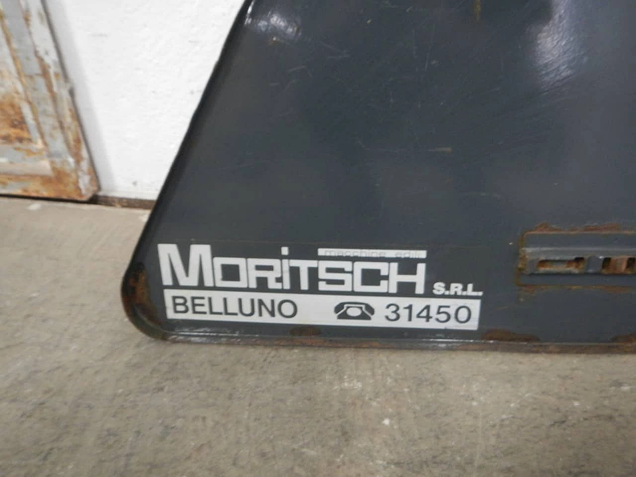 Cartello stradale in metallo di Moritsch Belluno, anni '80 8