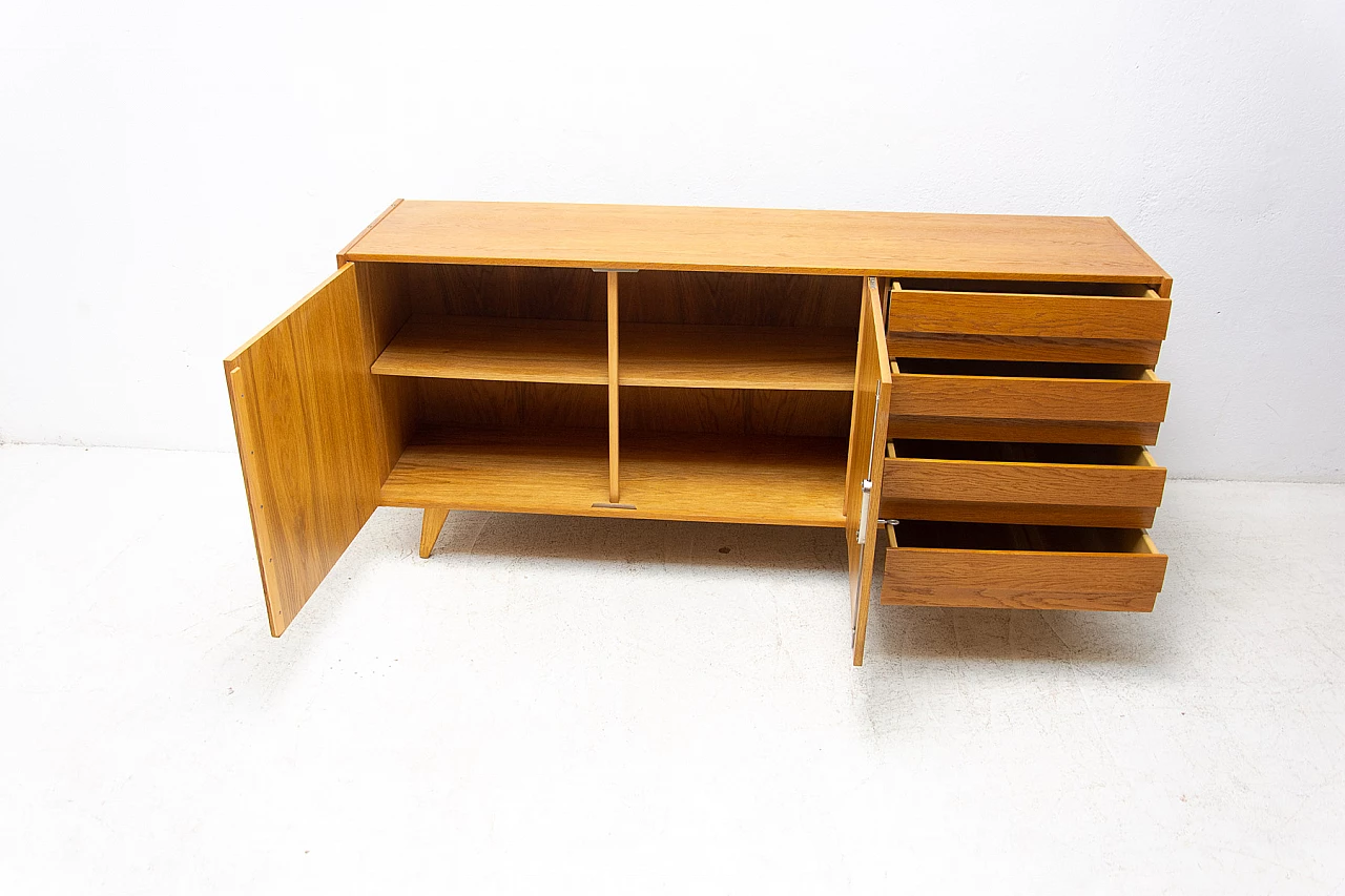 Beech U-458 sideboard by Jiri Jiroutek for Interier Praha, 1960s 5