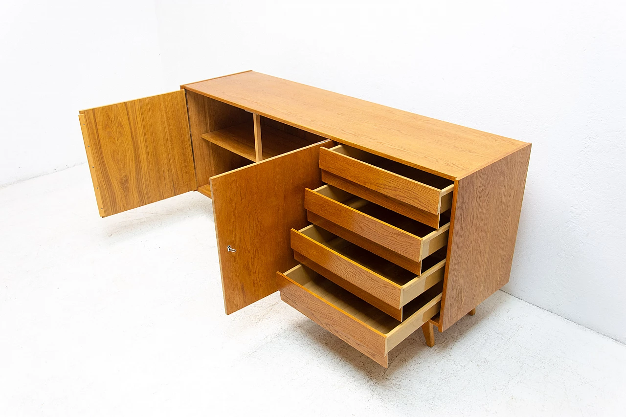 Beech U-458 sideboard by Jiri Jiroutek for Interier Praha, 1960s 7