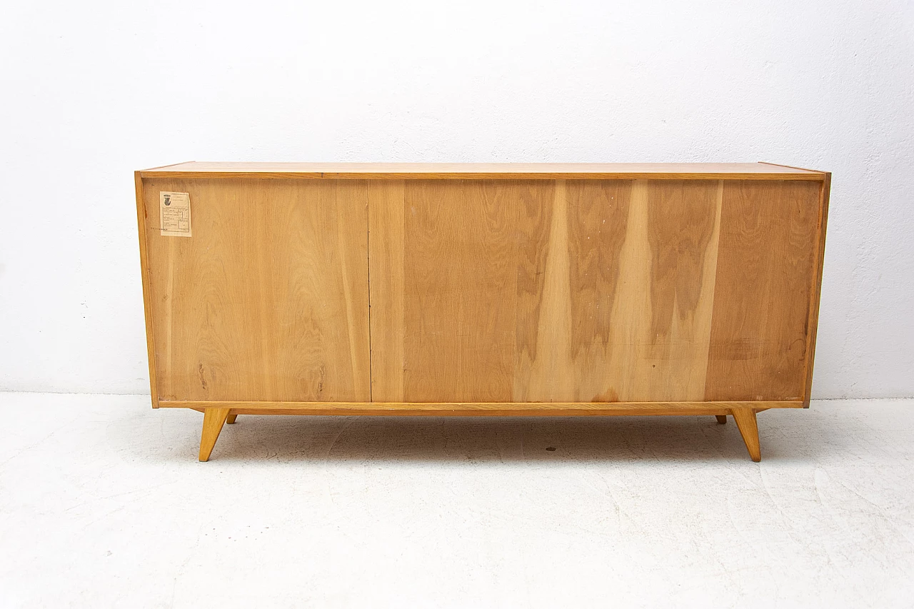 Beech U-458 sideboard by Jiri Jiroutek for Interier Praha, 1960s 14