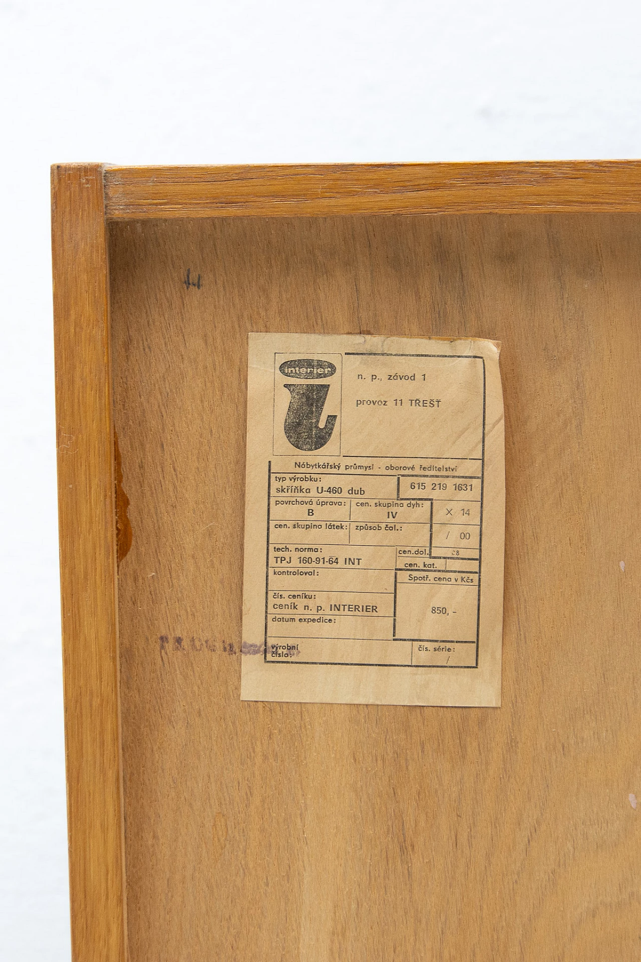 Beech U-458 sideboard by Jiri Jiroutek for Interier Praha, 1960s 15