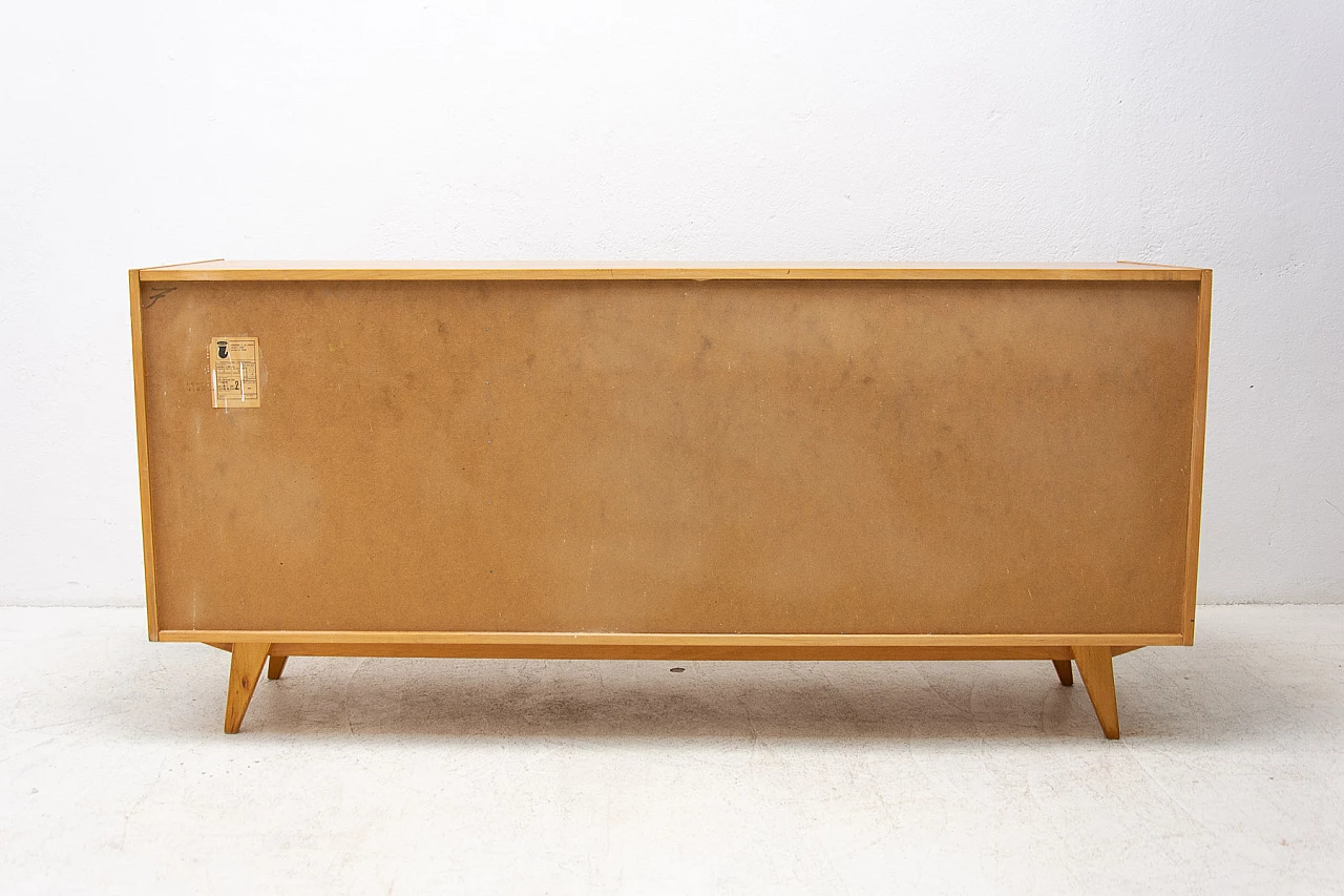 Beech and plywood U-458 sideboard by Jiri Jiroutek for Interier Praha, 1960s 15