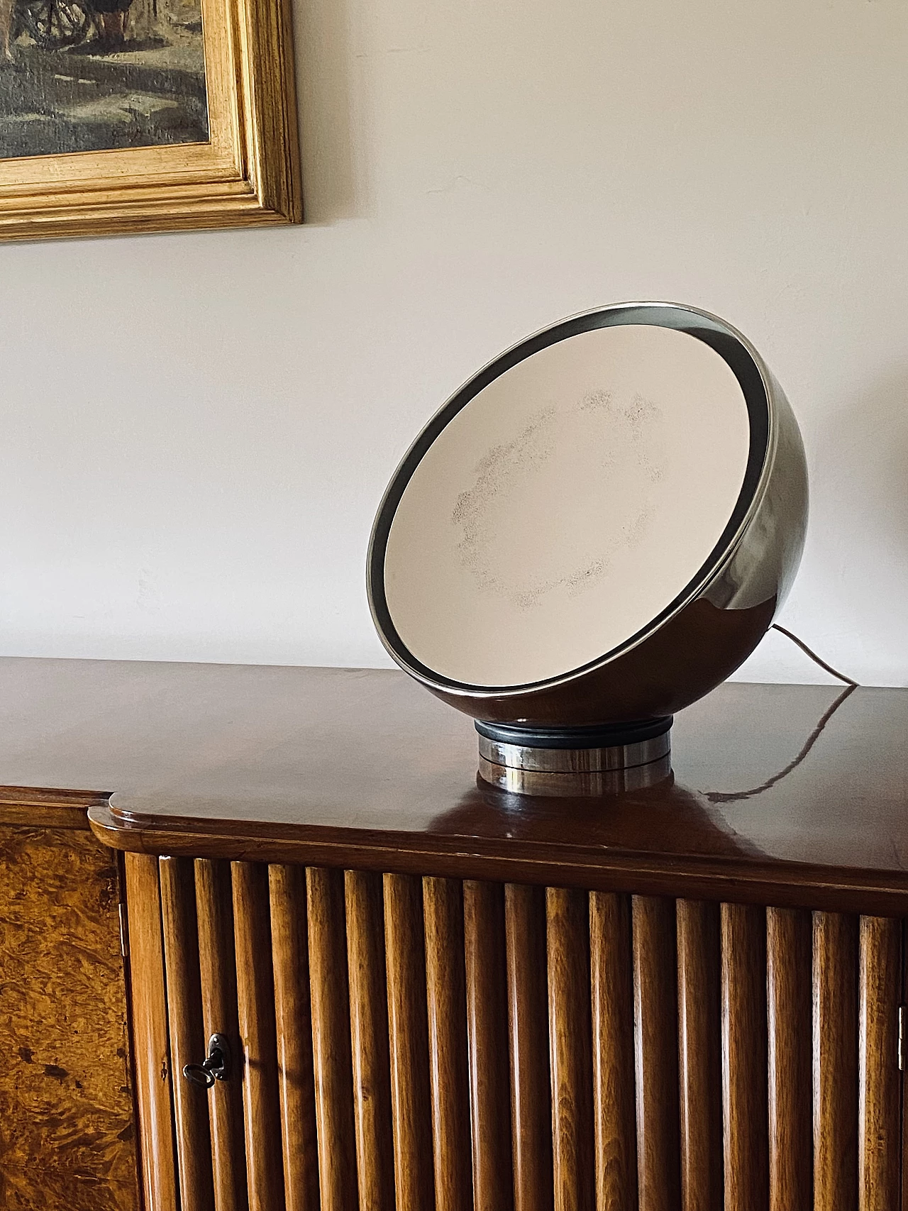 Spherical mirror table lamp, 1970s 6
