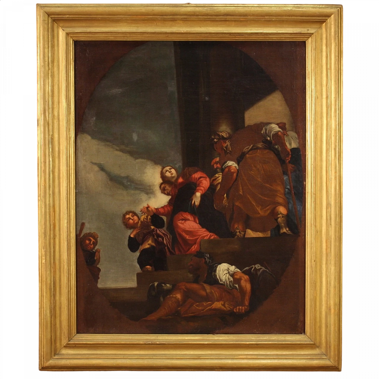 Painting of the Repudiation of Vasti, oil on canvas, 17th century 16