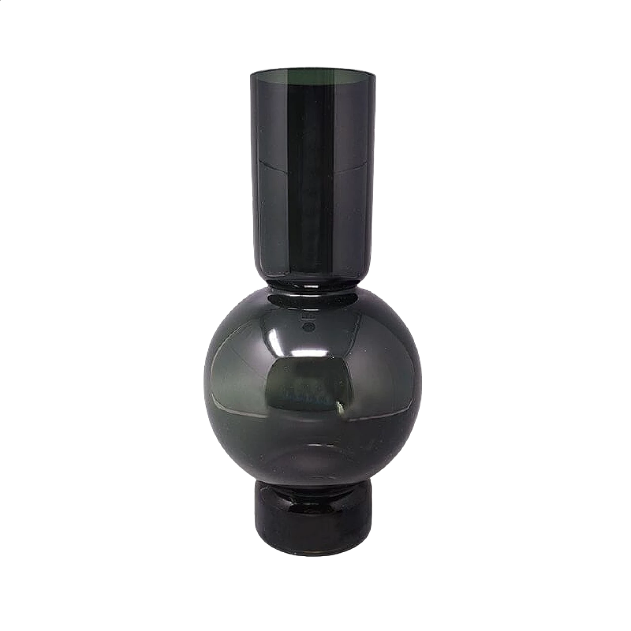 Dark green Murano glass vase by Ca' dei Vetrai, 1970s 7