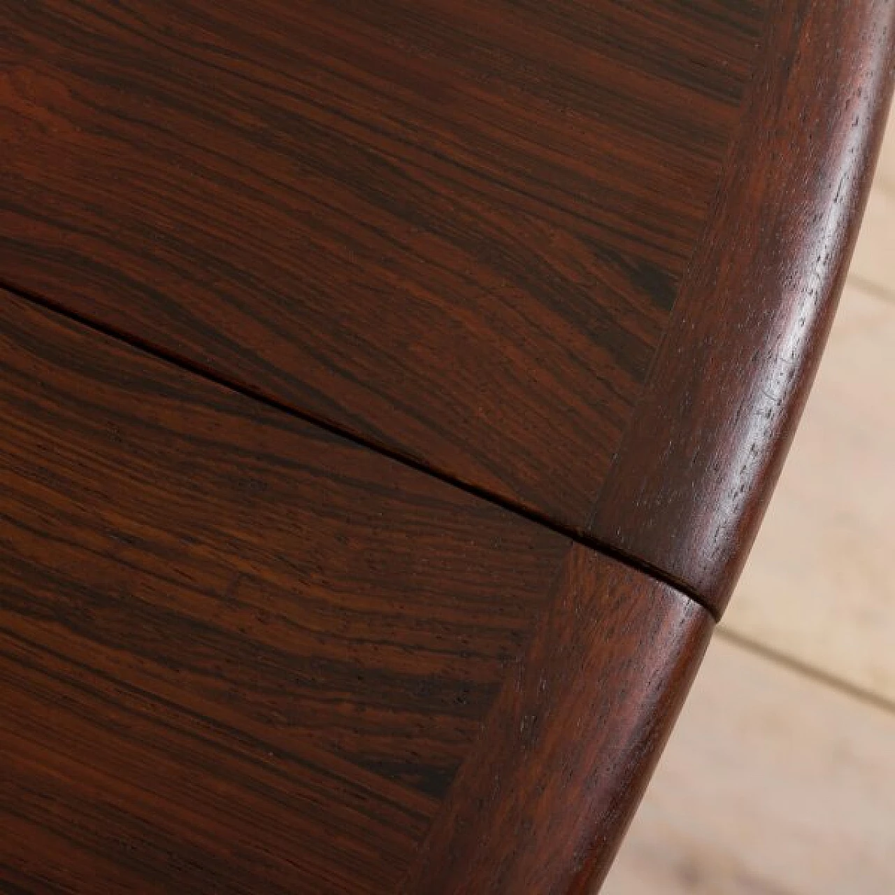 Extending dining table in rosewood by Henning Knaernulf for Sorø Stolefabrik, 1960s 11