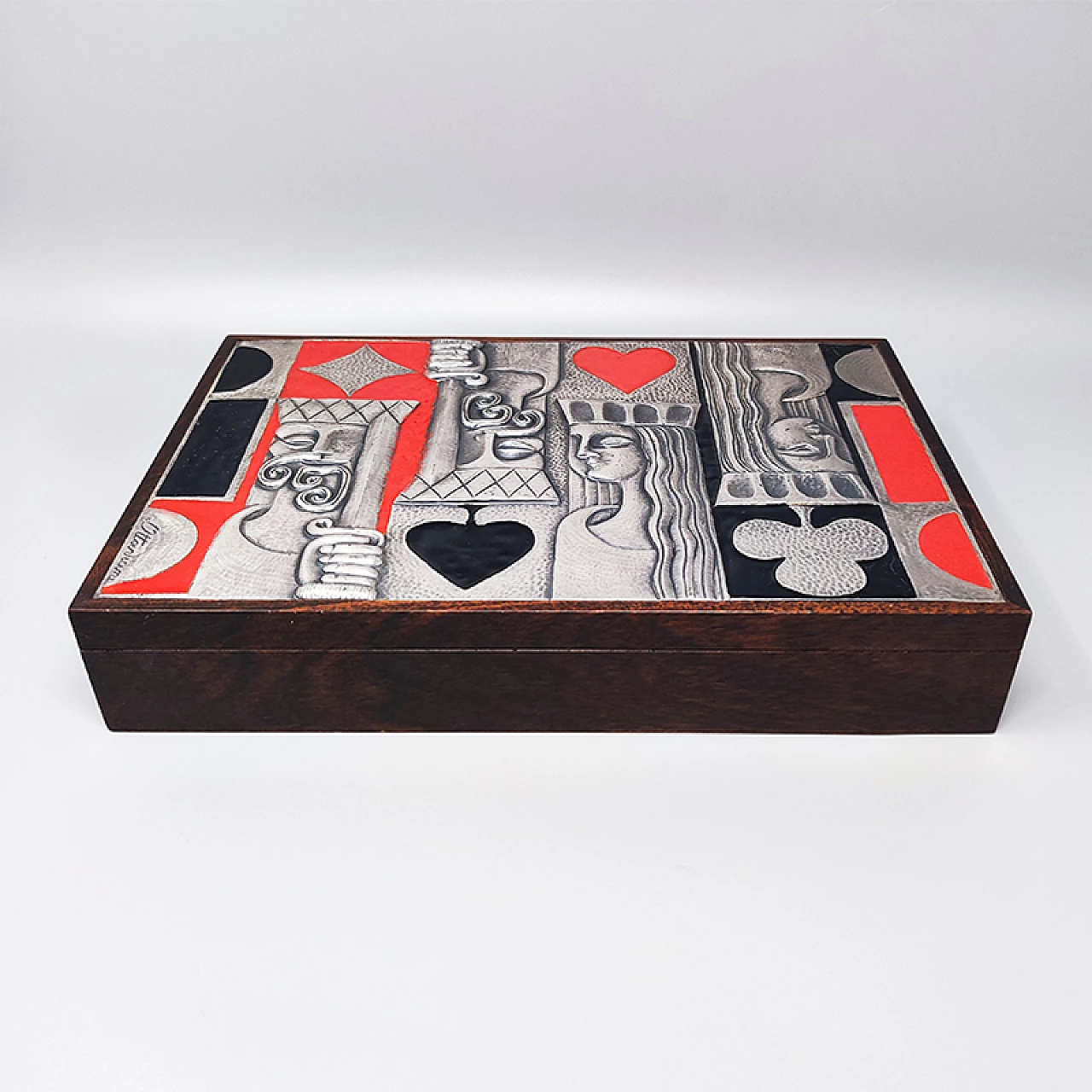 Playing card box by Ottaviani, 1960s 1
