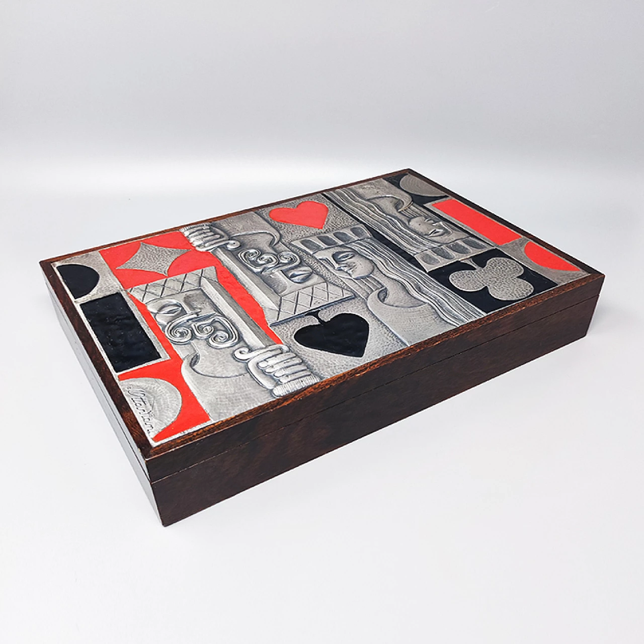 Playing card box by Ottaviani, 1960s 2
