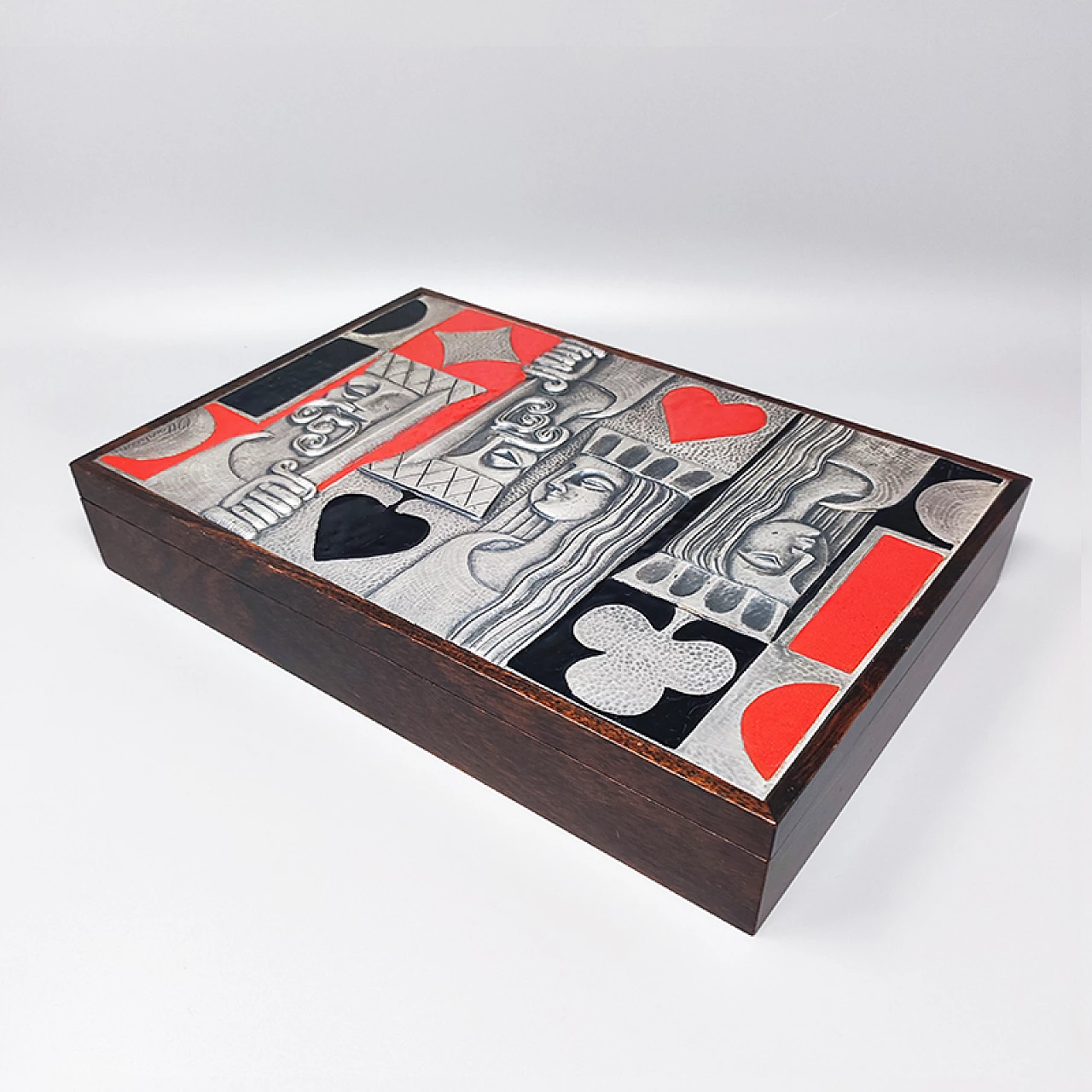 Playing card box by Ottaviani, 1960s 3