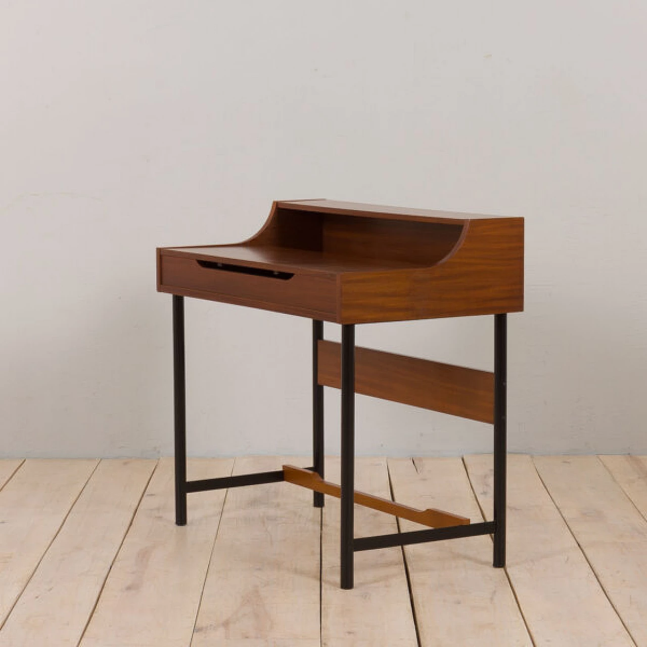 Teak desk with concealed dressing table, 1970s 7