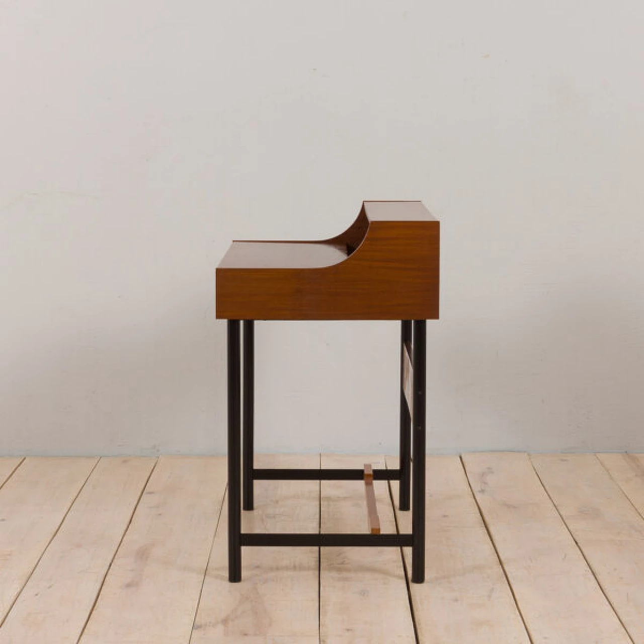 Teak desk with concealed dressing table, 1970s 8