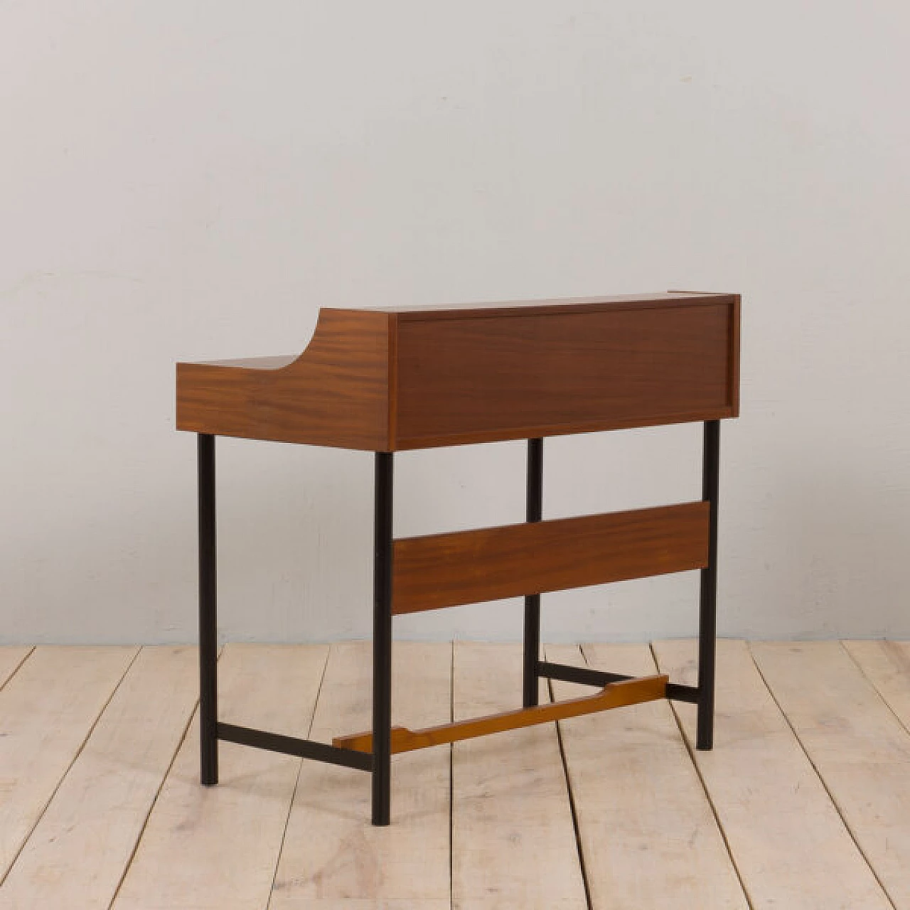 Teak desk with concealed dressing table, 1970s 9