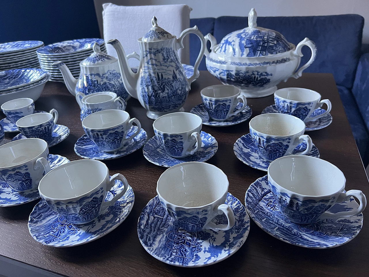 Servizio da tavola in porcellana di Myott Royal Mail, anni '70 2