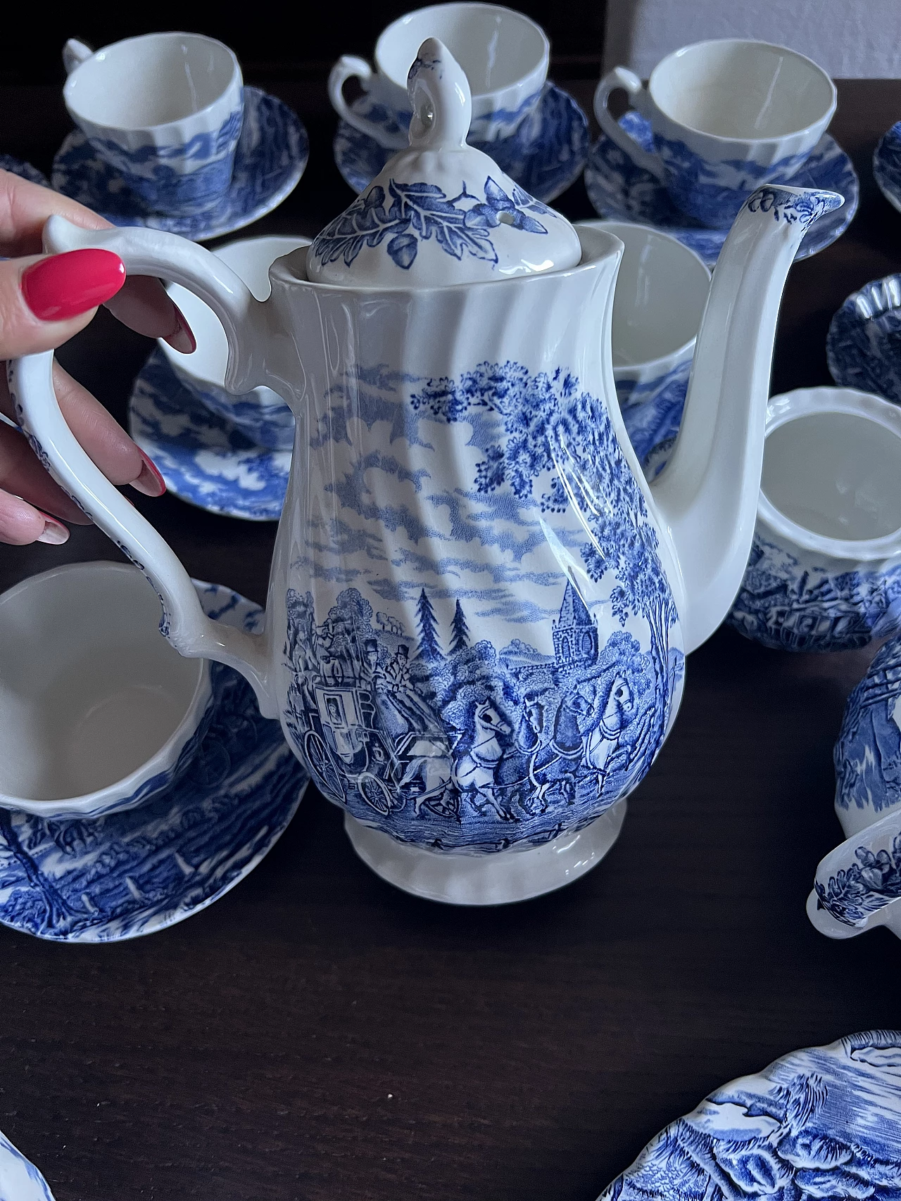 Servizio da tavola in porcellana di Myott Royal Mail, anni '70 15