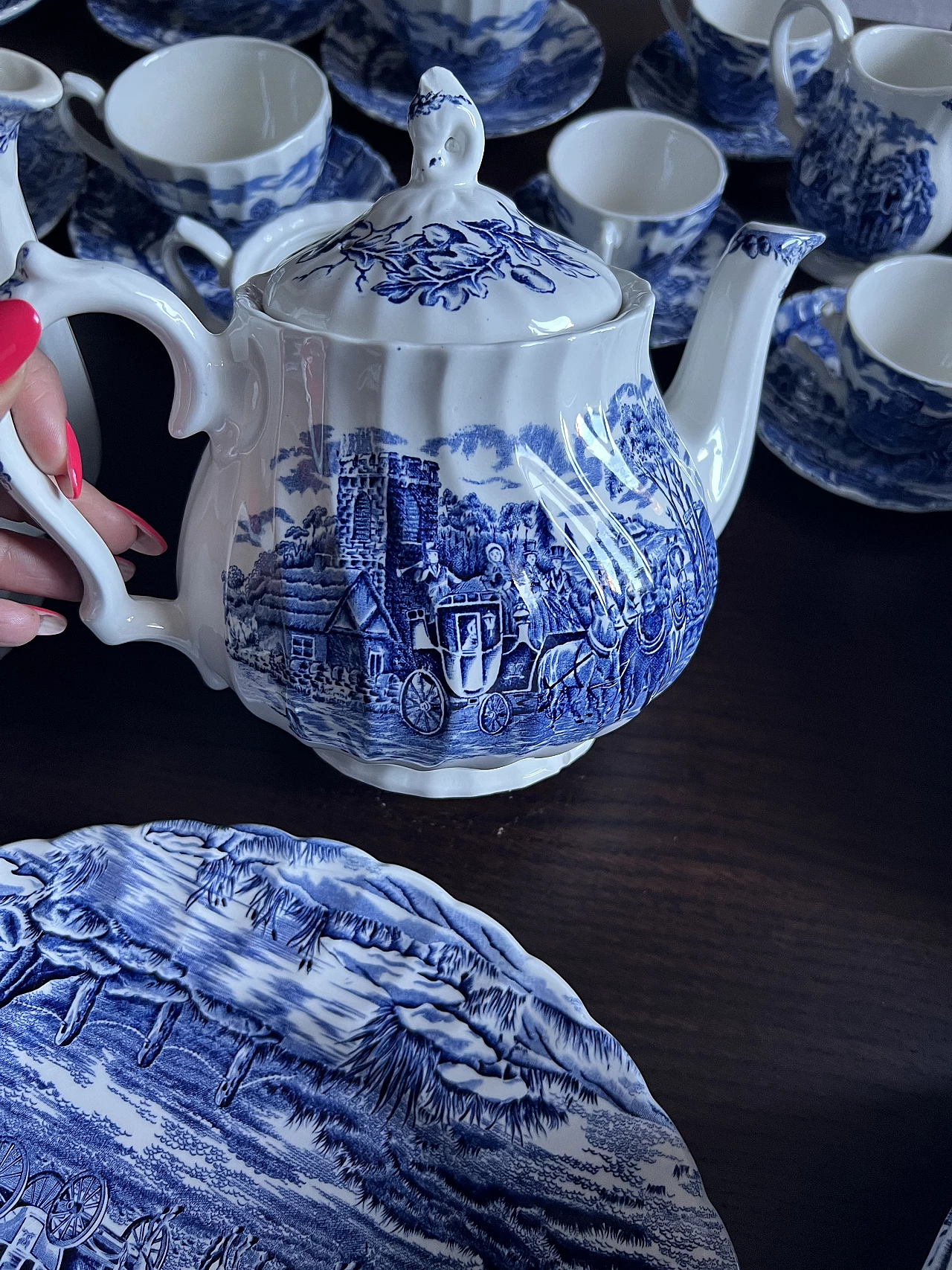 Servizio da tavola in porcellana di Myott Royal Mail, anni '70 16