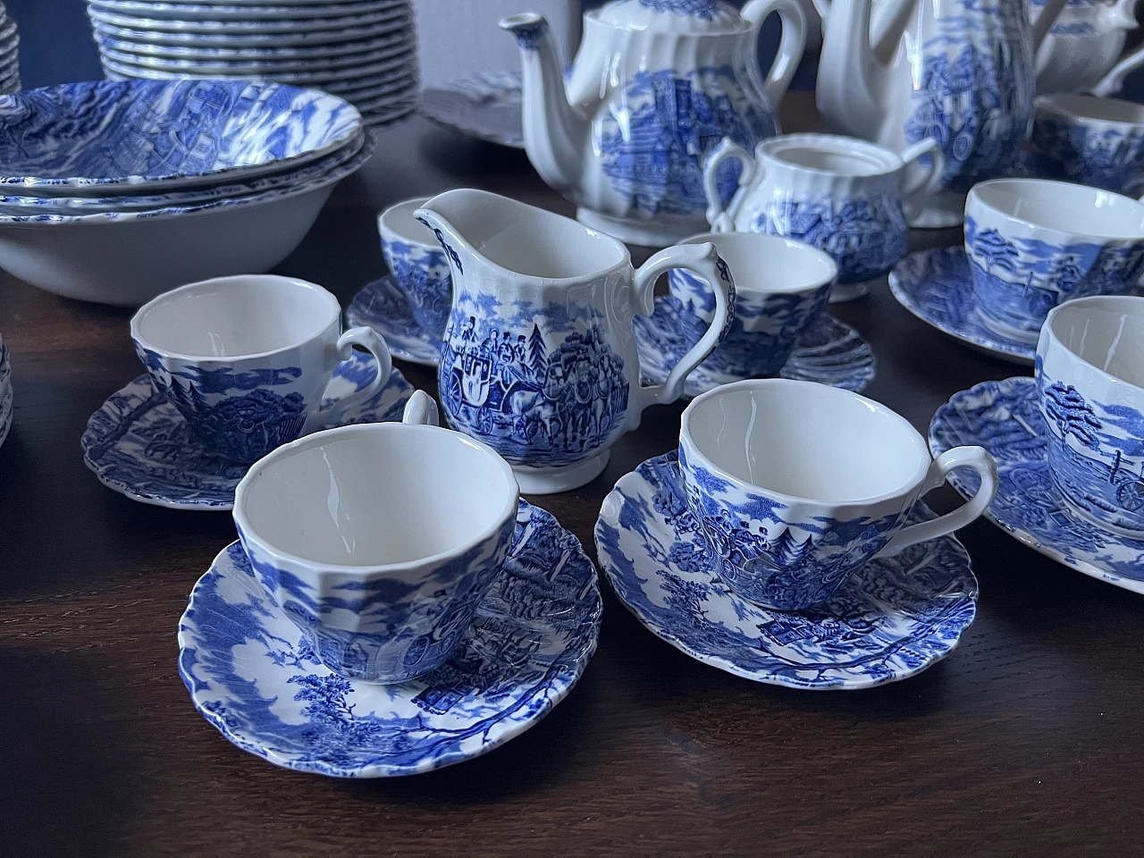 Servizio da tavola in porcellana di Myott Royal Mail, anni '70 18