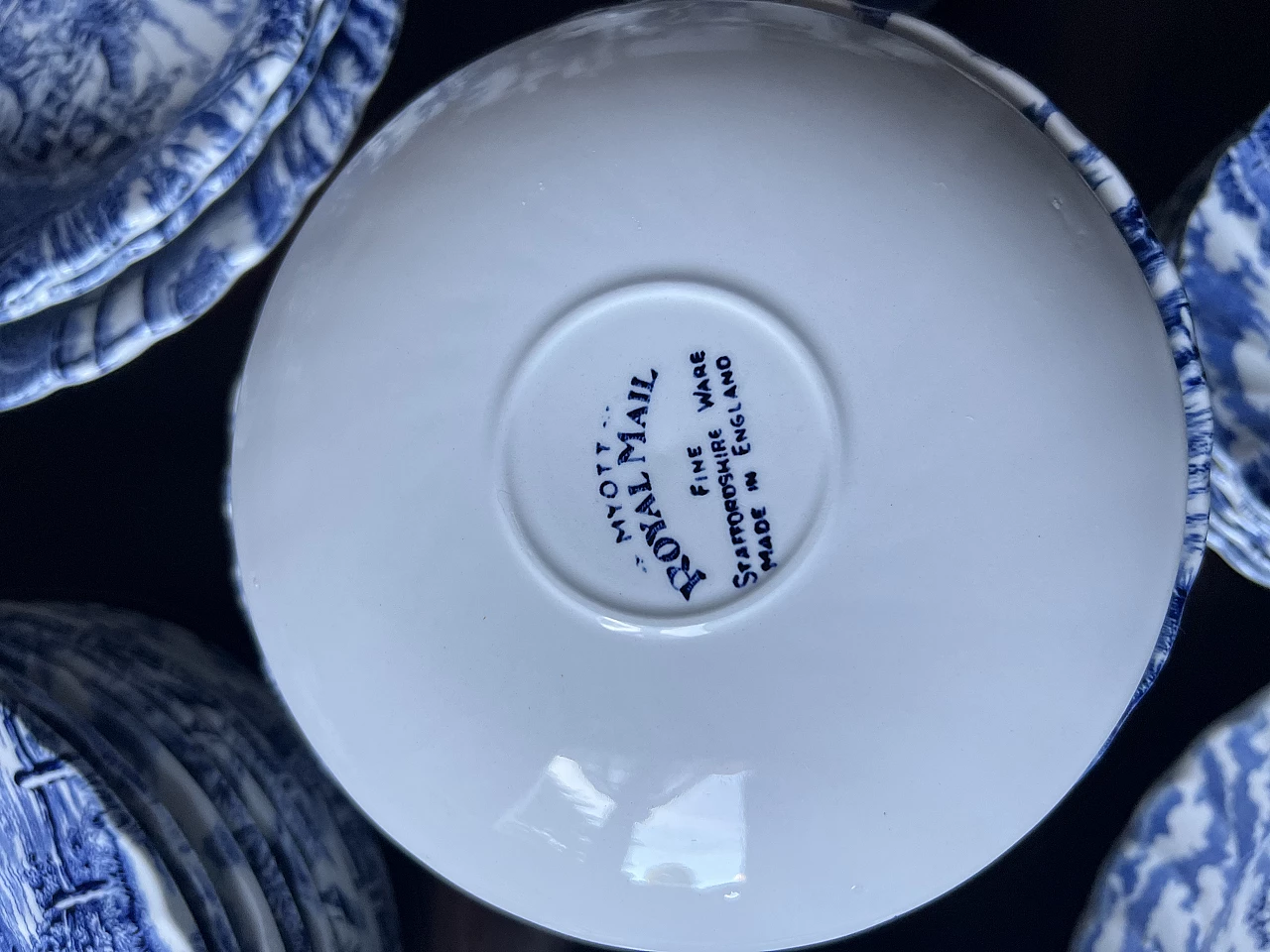 Servizio da tavola in porcellana di Myott Royal Mail, anni '70 20