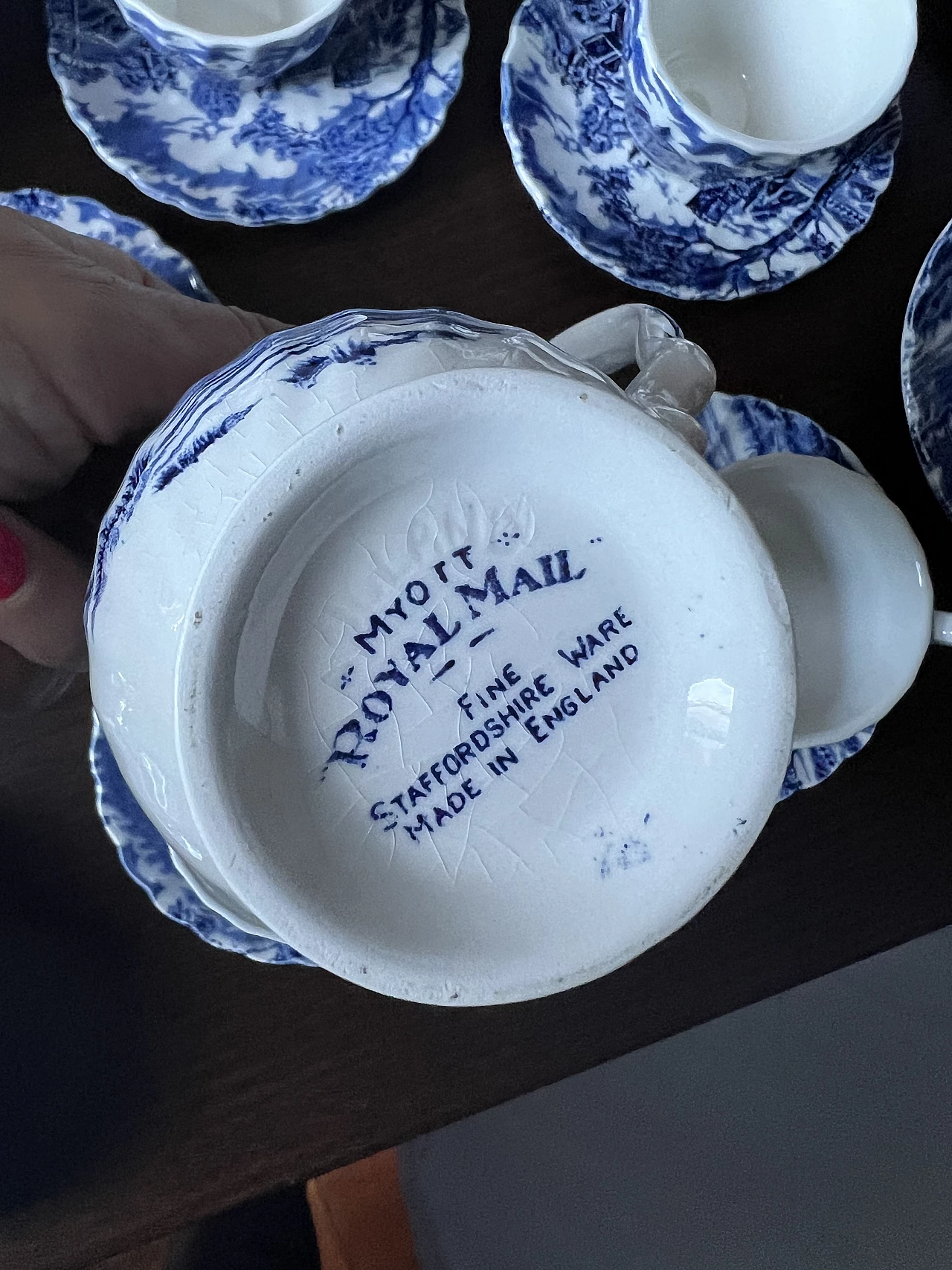 Servizio da tavola in porcellana di Myott Royal Mail, anni '70 29