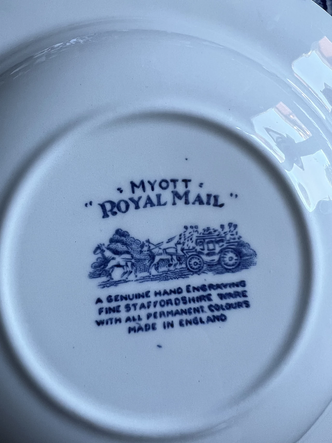 Servizio da tavola in porcellana di Myott Royal Mail, anni '70 31