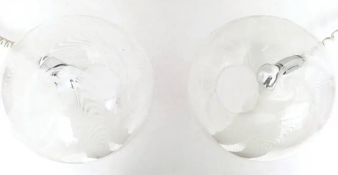 Coppia di lampade da tavolo sferiche in vetro soffiato di Lino Tagliapietra per La Murrina, anni '70 7