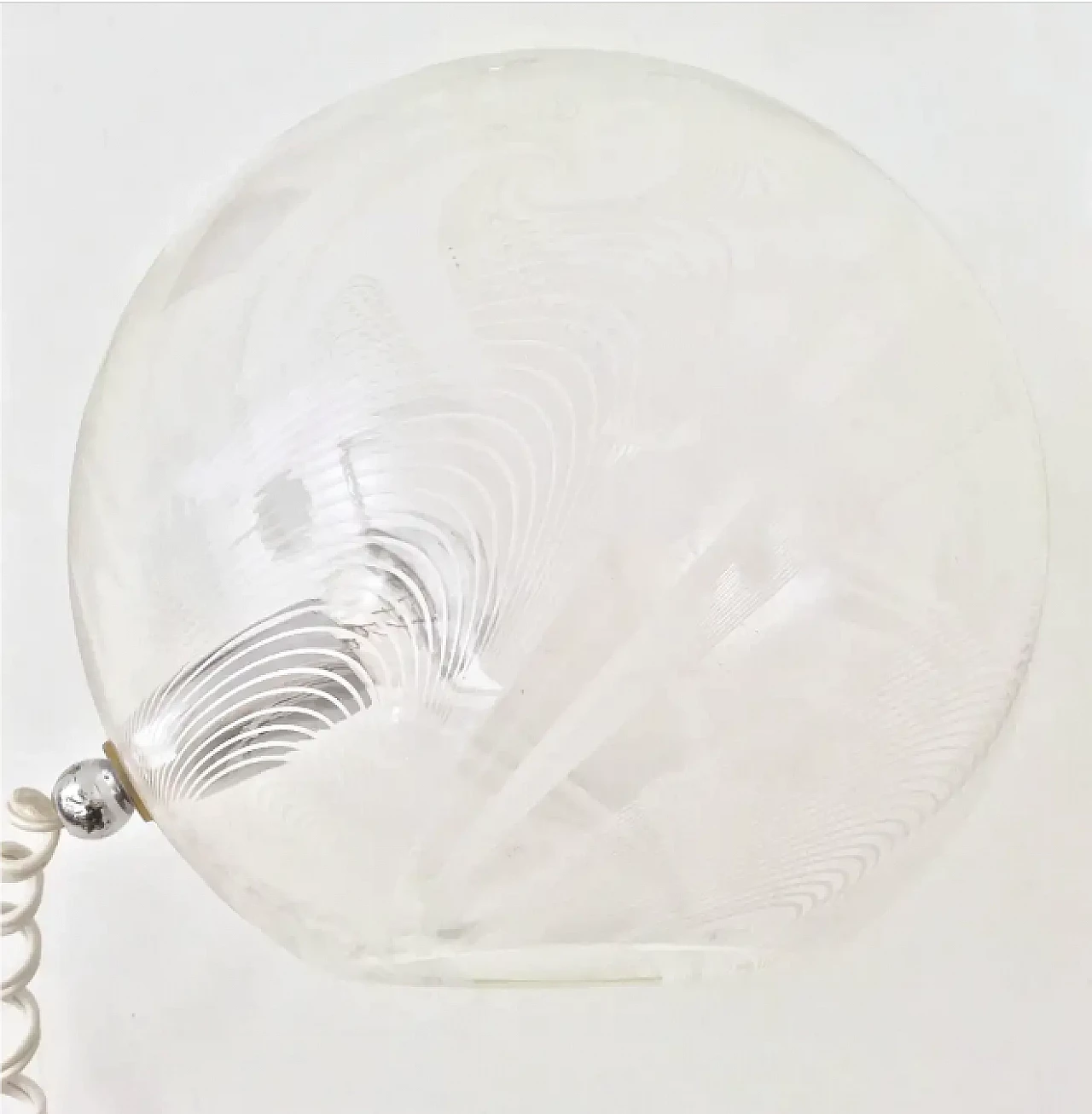 Coppia di lampade da tavolo sferiche in vetro soffiato di Lino Tagliapietra per La Murrina, anni '70 10