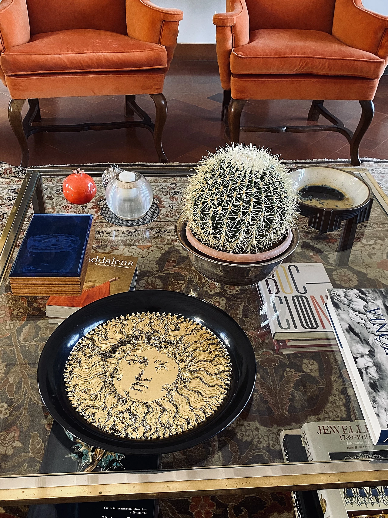 Vassoio Re Sole in metallo di Piero Fornasetti, anni '50 3