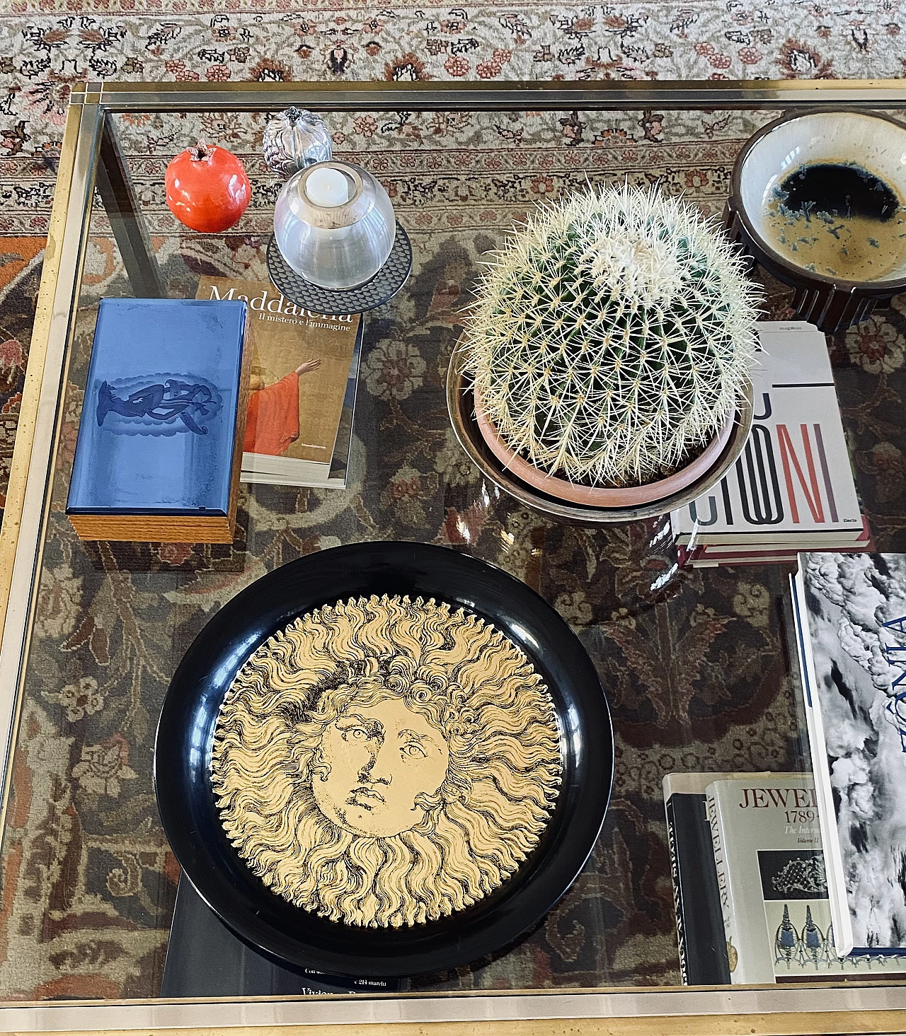 Vassoio Re Sole in metallo di Piero Fornasetti, anni '50 4