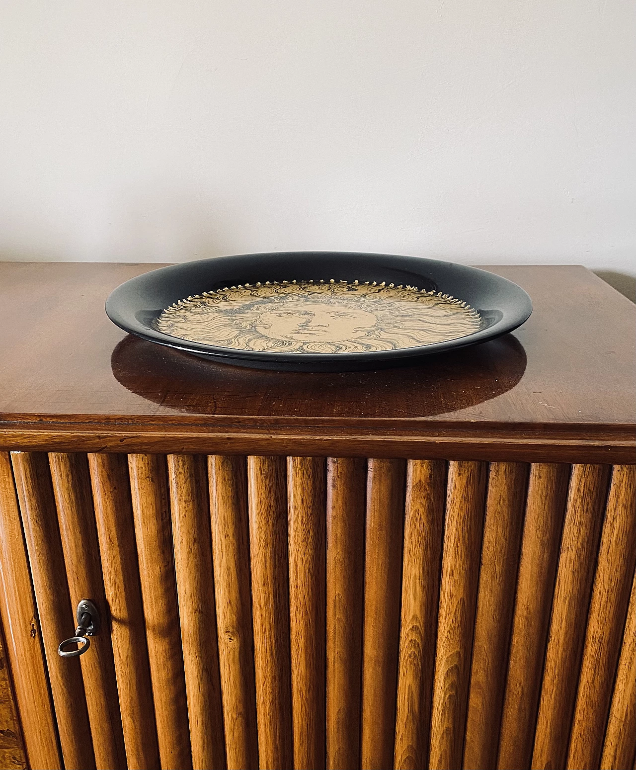 Vassoio Re Sole in metallo di Piero Fornasetti, anni '50 6