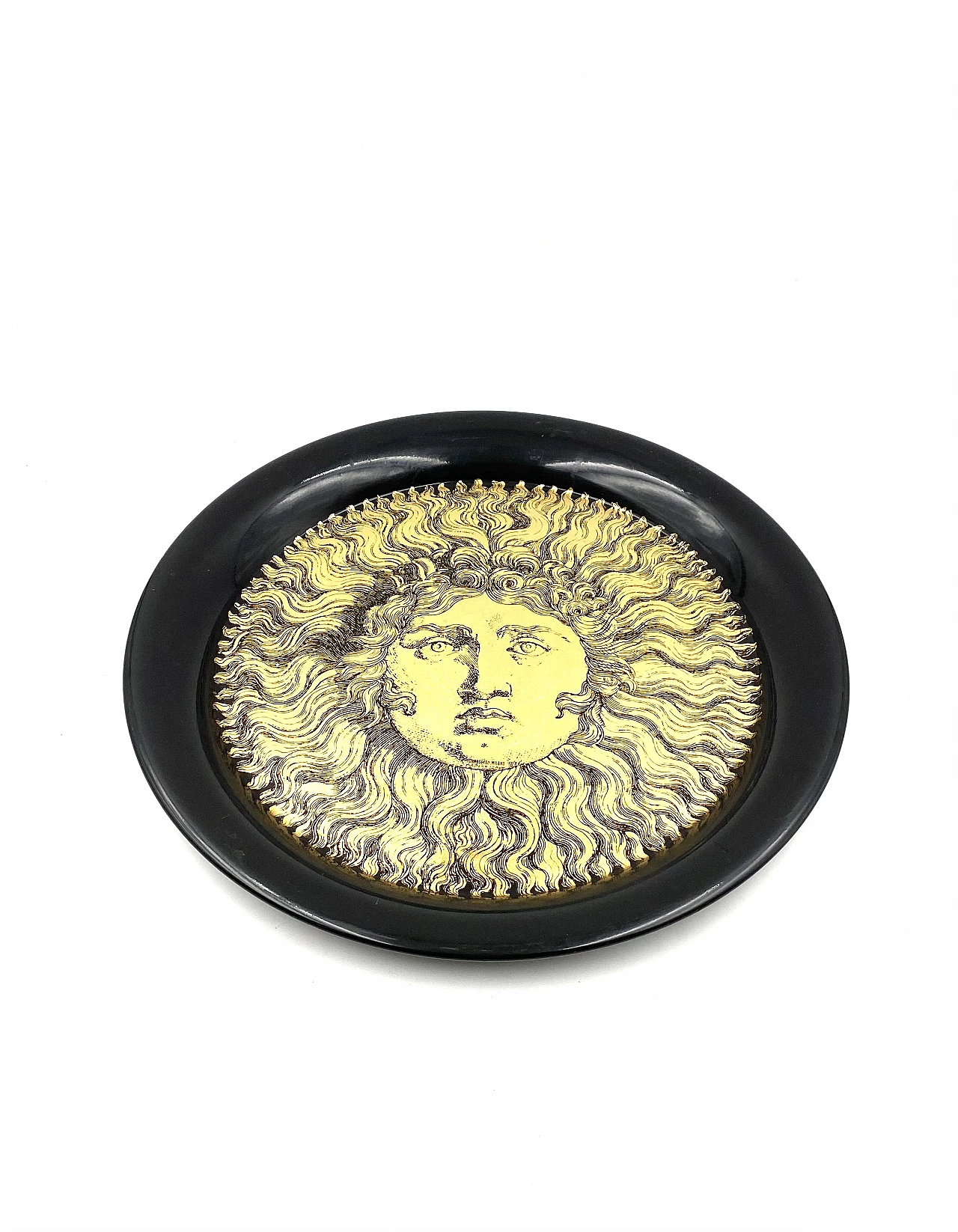 Metal Re Sole tray by Piero Fornasetti, 1950s 12