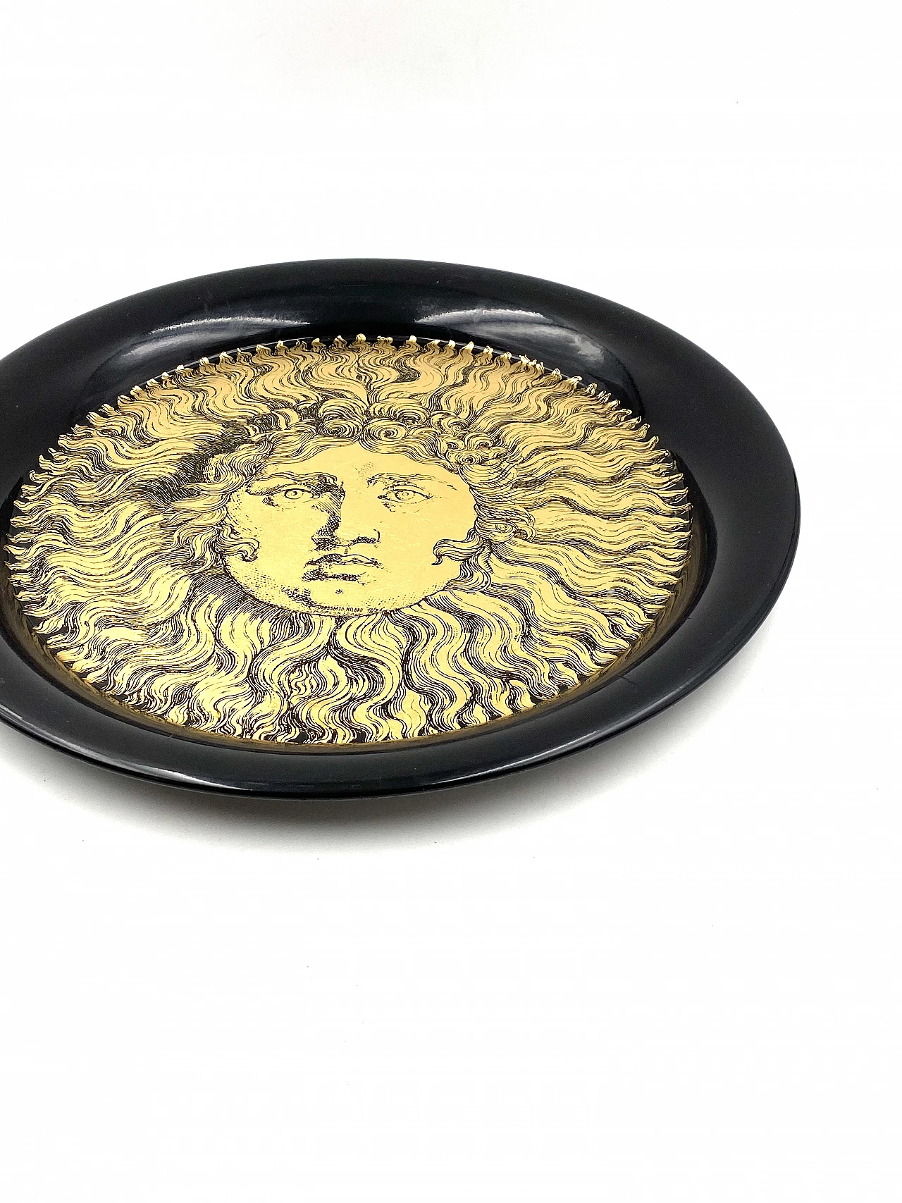 Metal Re Sole tray by Piero Fornasetti, 1950s 13