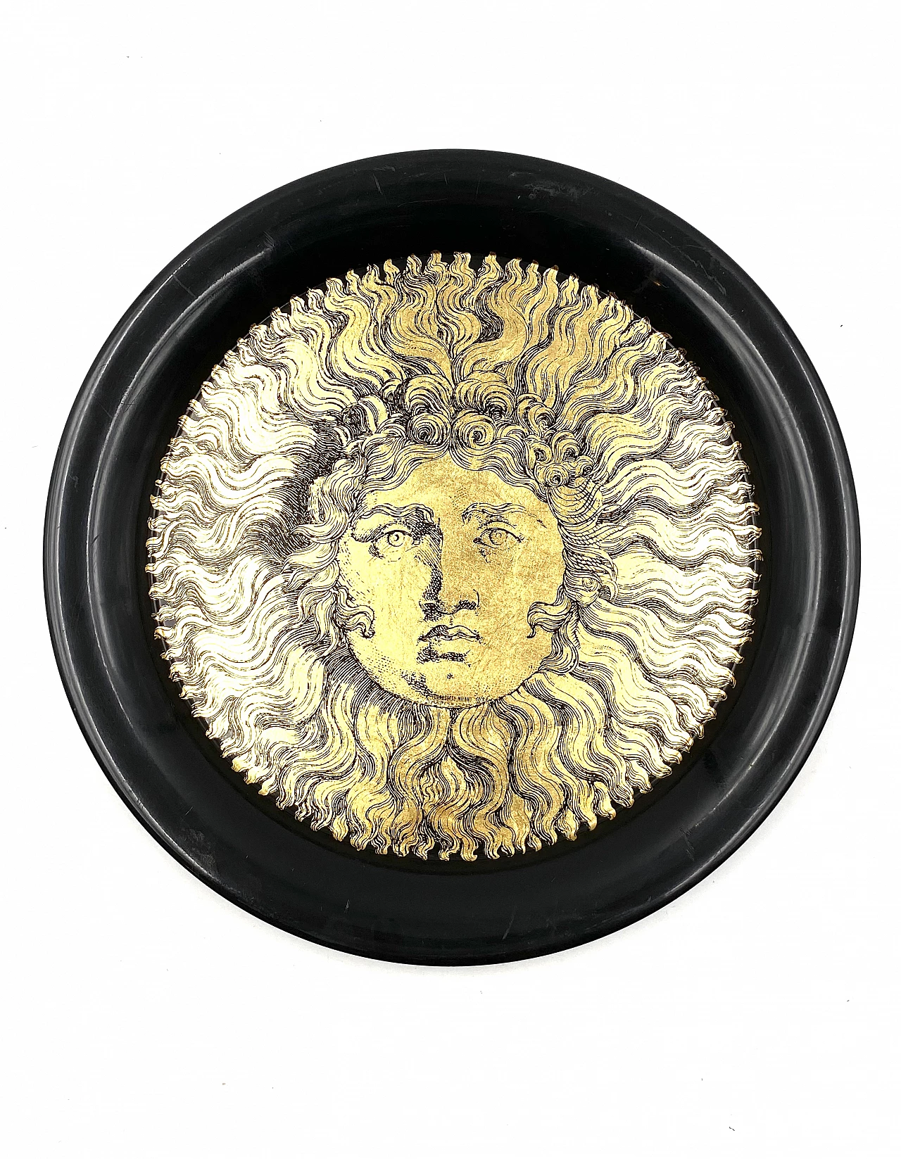 Metal Re Sole tray by Piero Fornasetti, 1950s 17
