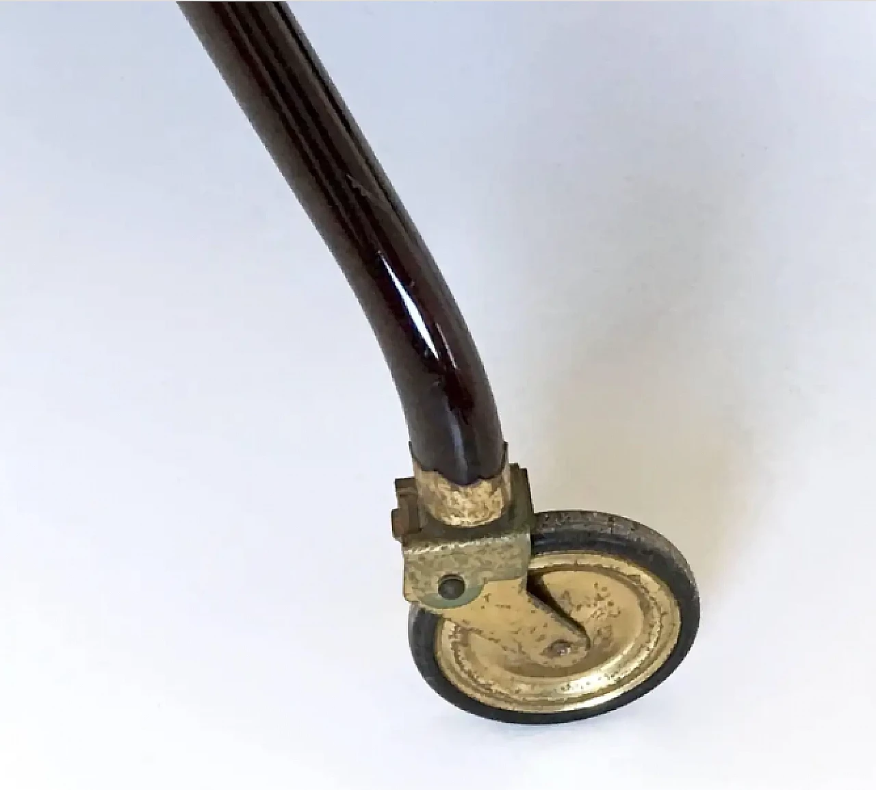 Cart in ebonised beech wood with oriental print by Cesare Lacca, 1950s 11