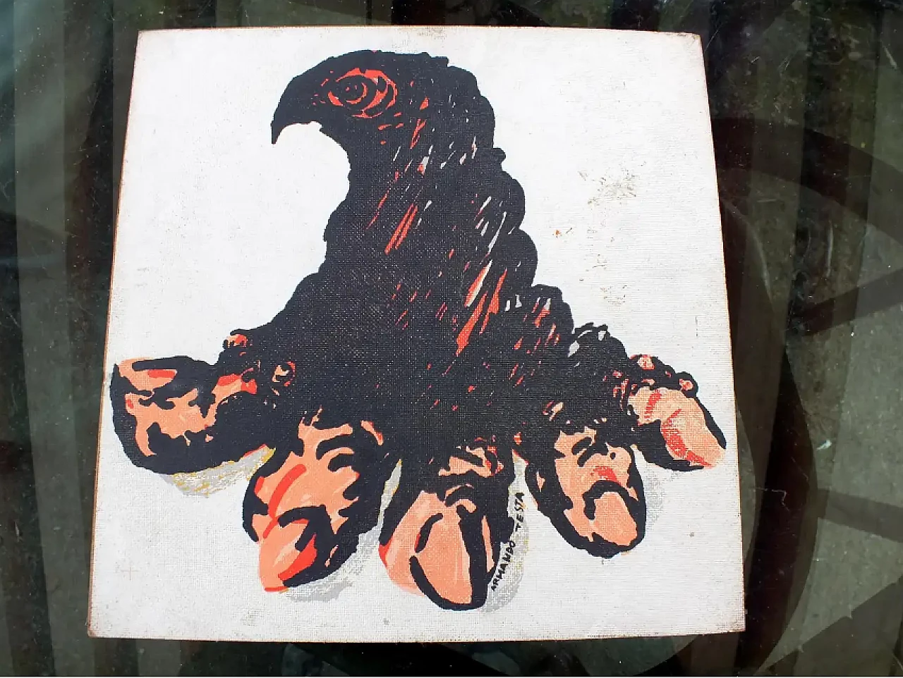 Aquila con artrite, serigrafia di Armando Testa, anni '80 3