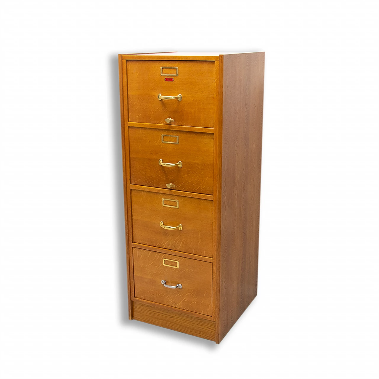 Classificatore industriale in quercia, compensato e metallo, anni '30 1