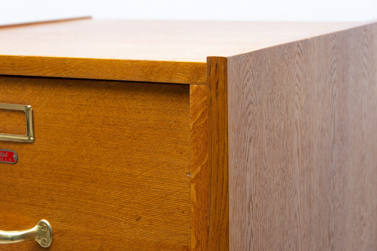 Classificatore industriale in quercia, compensato e metallo, anni '30 11